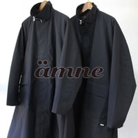 amne アンヌ　NYLON covered coat　カバーコート #ブラック　【送料無料】