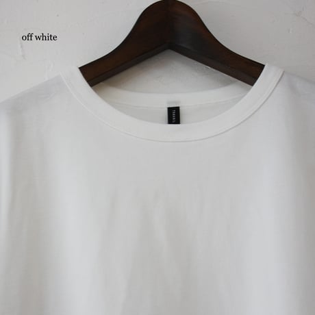 **再入荷** TRAVAIL MANUEL トラバイユマニュアル　ミディ天竺バックフレアTシャツ