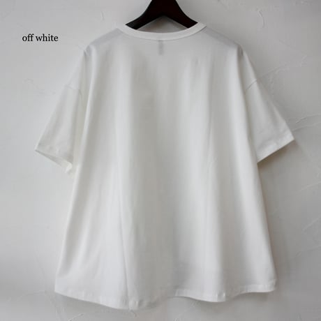 **再入荷** TRAVAIL MANUEL トラバイユマニュアル　ミディ天竺バックフレアTシャツ