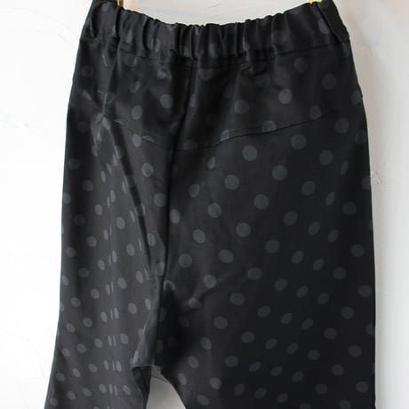TRAVAIL MANUEL トラバイユマニュアル　ドットチノナローパンツ　#ブラックｘグレー