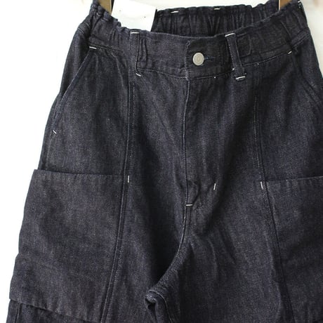 **再入荷** sasanqua by trees サザンカバイツリーズ　10ozカツラギデニムハイドシームトラウザー　#アイボリー、インディゴ　【送料無料】
