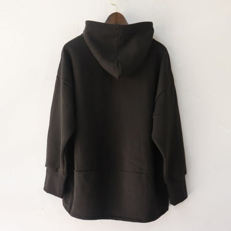maomade マオメイド　スタンダード裏毛起毛ワイドパーカー　#ナチュラル、アッシュベージュ、マットブラック