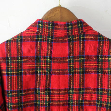 atelier naruse アトリエナルセ　ウールコットンタータンチェックテーラードジャケット wool cotton tartan check tailored jacket