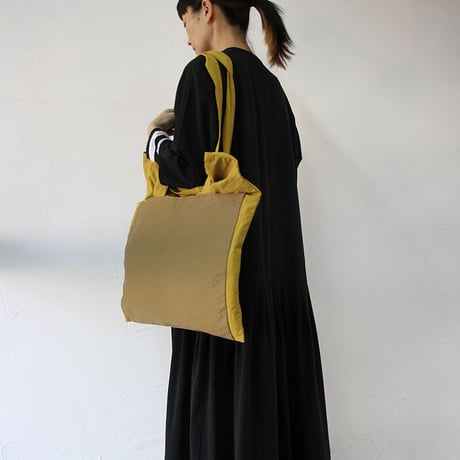homspun ホームスパン　コーミングマットxビンテージコードBAG　#マスタードｘベージュ、ブラックｘブラック