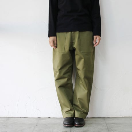 sasanqua by trees サザンカバイツリース　Backsatin Us army fatigue Pants バックサテンUSアーミーファティーグパンツ