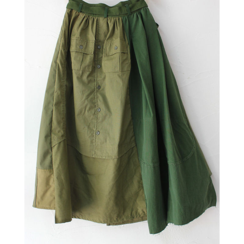 ARTE POVERA アルテポーヴェラ RE-ARMEEシャツMIXアシンメトリー 