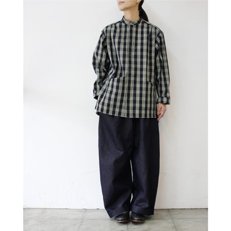 ASEEDONCLOUD アシードンクラウド　HandWerker ハンドベイカー HW light coat #indigo check