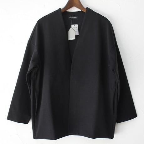 TRAVAIL MANUEL トラバイユマニュアル　ミラノリブカーデジャケット　#チャコールグレー、ブラック