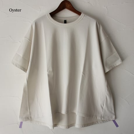 **再入荷** TRAVAIL MANUEL トラバイユマニュアル　ミディ天竺バックフレアTシャツ