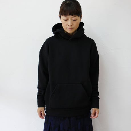 TRAVAIL MANUEL トラバイユマニュアル　ハイゲージライト裏毛P/Oパーカー　#ブラック、ベージュ　【送料無料】