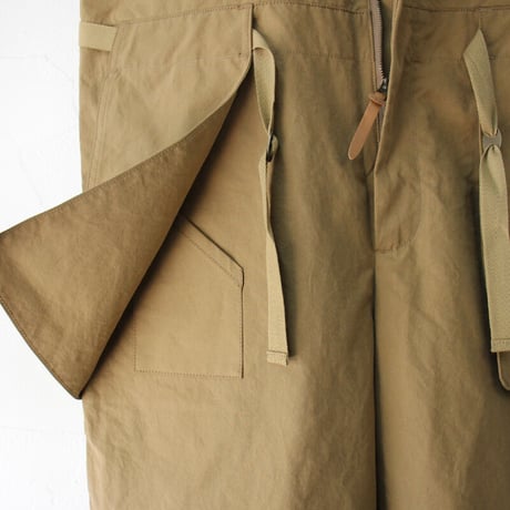 ASEEDONCLOUD アシードンクラウド　Oiled sail cotton Shared work wader　#camel　【送料無料】