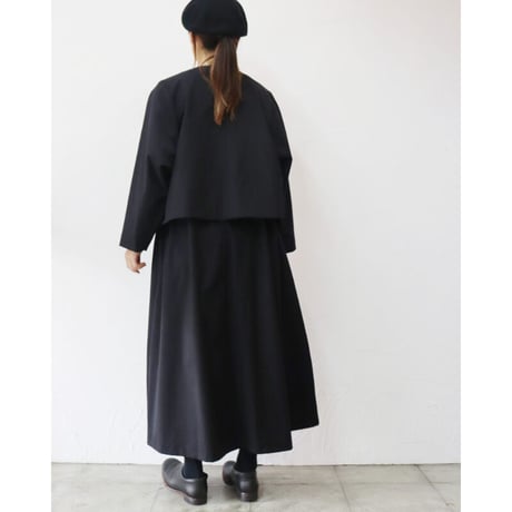 **再入荷** Linenya リネンヤ　ウールジャケット　#ブラック　【送料無料】