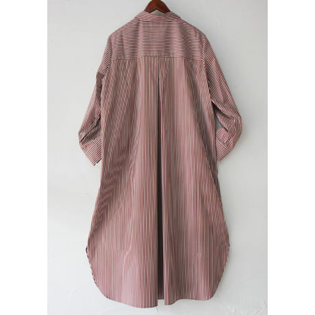 amne アンヌ　STRIPE bias dress　#Bordeaux、Black 【送料無料】