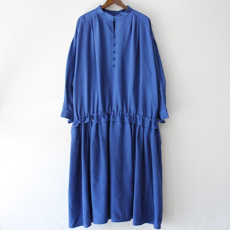 ASEEDONCLOUD アシードンクラウド　Camellia sinensis jacquard Laboratory dress  #Blue