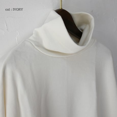 **またまたまた再入荷** LinenYa リネンヤ　コットン裏毛ハイネックプルオーバー