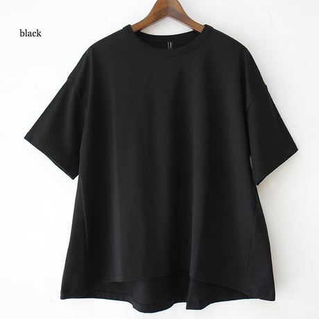 **再入荷** TRAVAIL MANUEL トラバイユマニュアル　ミディ天竺バックフレアTシャツ