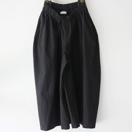 **ブラック再入荷** atelier naruse アトリエナルセ　cotton high twist poplin gaucho pants　コットンハイツイストポプリンガウチョパンツ