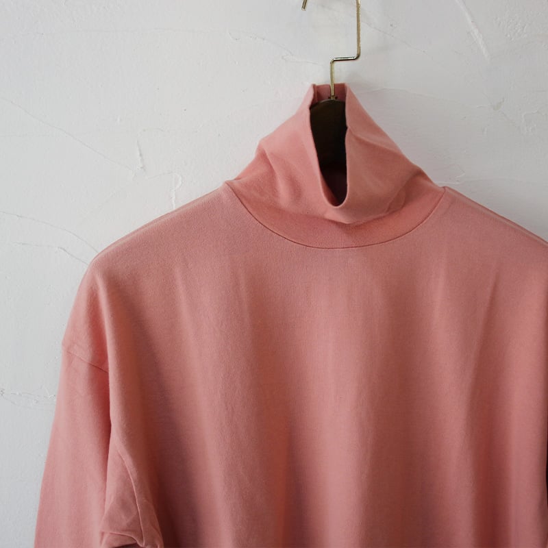 homspun ホームスパン 40/2天竺タートルプルオーバー #ピンク