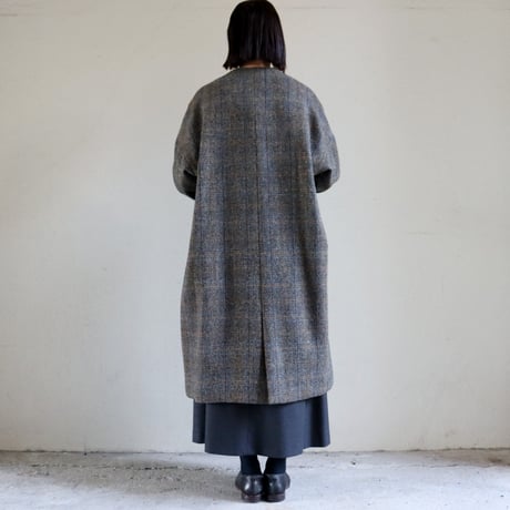 atelier naruse アトリエナルセ　ハリスツィードウールコクーンコート Harris Tweed wool cocoon coat