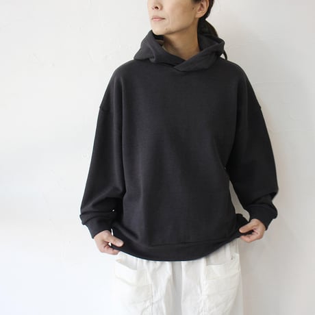 **またまた再入荷** LinenYa リネンヤ　裏毛コットンパーカー　#スミクロ、ライトグレー、オートミール、ブラック　【送料無料】