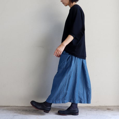 **再入荷** homspun ホームスパン　C/Lチェック＆ストライプスカート　【送料無料】