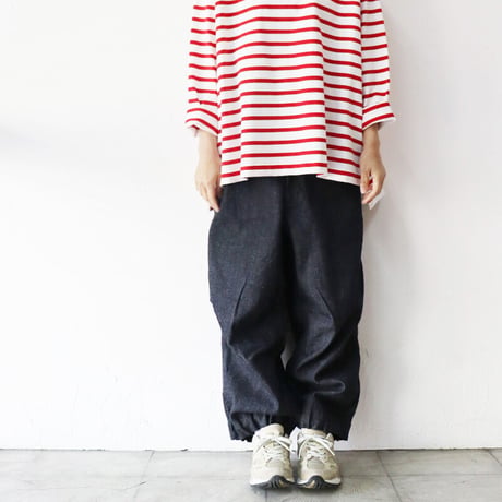 FUNSET OF ART ファンセットオブアート　綿麻デニムバルーンパンツ　#インディゴ　【送料無料】