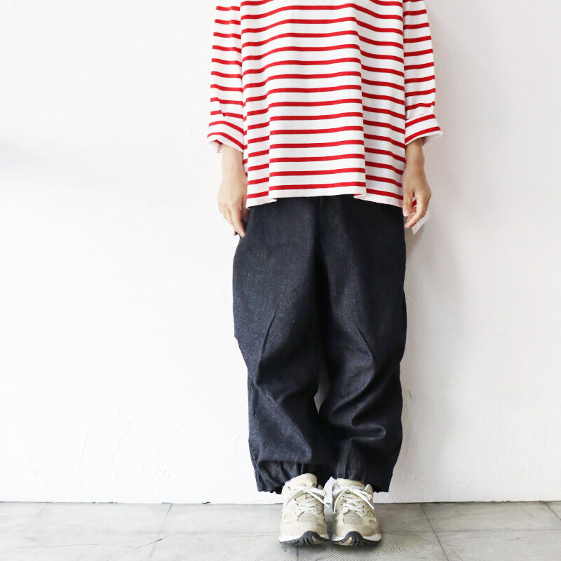 FUNSET OF ART ファンセットオブアート 綿麻デニムバルーンパンツ