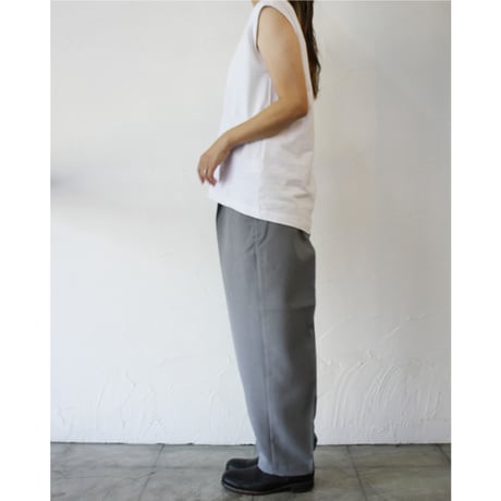 TRAVAIL MANUEL トラバイユマニュアル　ドライトロピカルズートパンツ　#ミディアムグレー