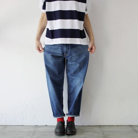 **またまたまた再入荷** sasanqua by trees Loose Tapered Denim ルーズテーパードデニム　#3year Wash【送料無料】