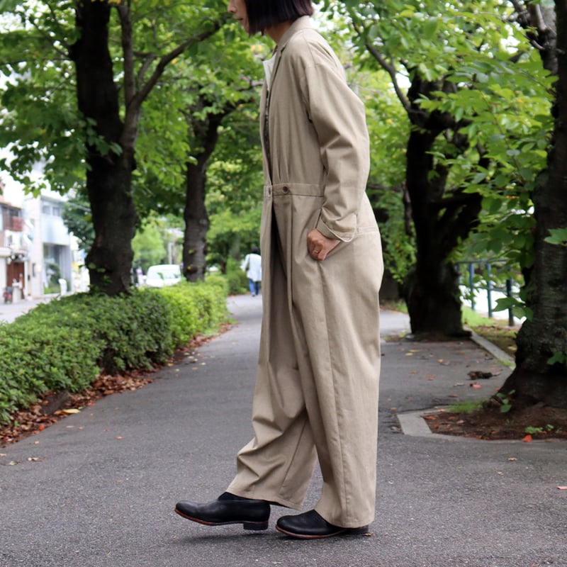 atelier naruse アトリエナルセ コットンカシュクールジャンプスーツ