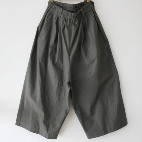 atelier naruse アトリエナルセ　コットンガウチョパンツ　cotton gaucho pants　#キャメル、チャコール　【送料無料】
