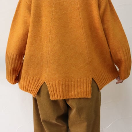 maomade マオメイド　NEWヤクフィールハイネックニット　#オフベージュ、グレージュ、オレンジ、ブラック　【送料無料】