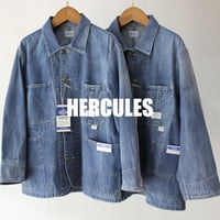 HERCULES ヘラクレス　CHORE JACKET 10ozデニムカバーオール #Wブリーチ加工　【送料無料】