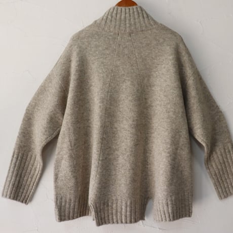 maomade マオメイド　NEWヤクフィールハイネックニット　#オフベージュ、グレージュ、オレンジ、ブラック　【送料無料】