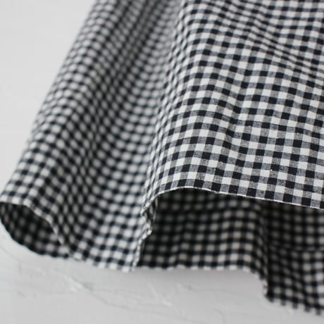 **またまたまた再入荷** LinenYa リネンヤ　コットンシルクタックスカート　#ギンガムチェック