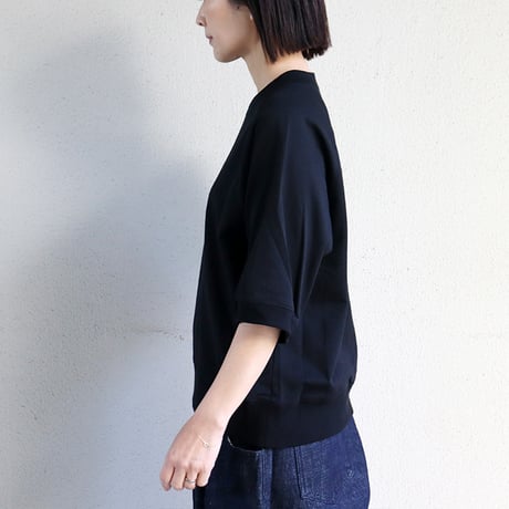 atelier naruse アトリエナルセ　オーガニックコットン半袖スウェットシャツ organic cotton lining sweat shirt