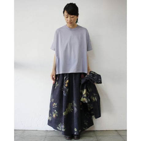 ASEEDONCLOUD アシードンクラウド　Mitsuyakusou botanical print Pharmacist uniform skirt　#ブラック