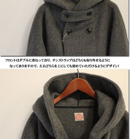 FUNSET OF ART ファンセットオブアート モッサウールLIBREフードコート　♯グレー　【送料無料】