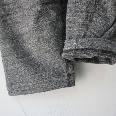 **新色ネイビー追加入荷**　homspun ホームスパン　裏パイル度詰ギャザーパンツ　#ネイビー、ブラック、TOP杢チャコール