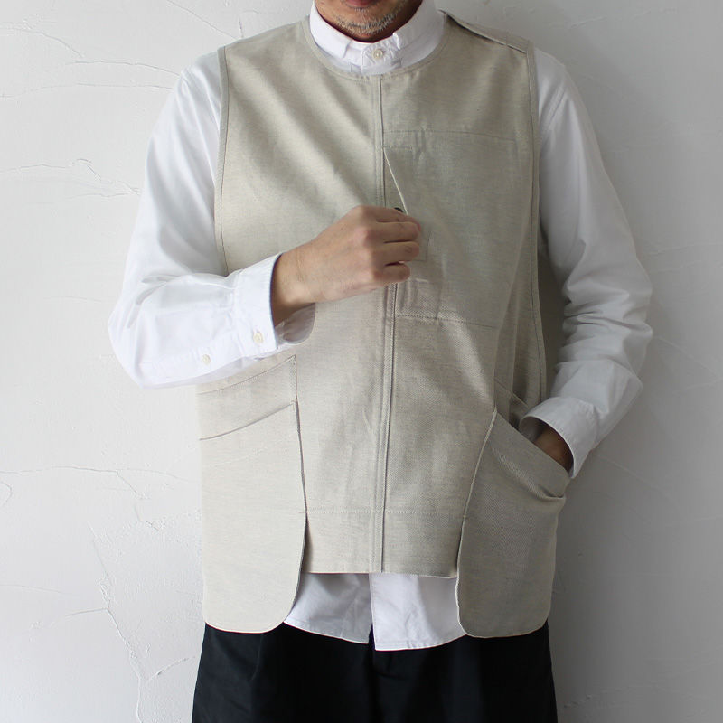 ASEEDONCLOUD アシードンクラウド cloud seeding vest #生成り 