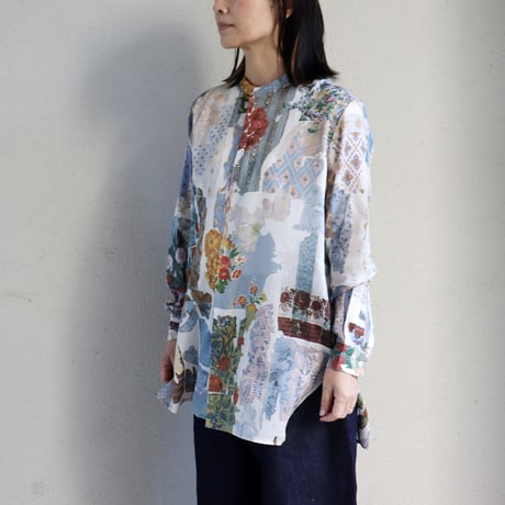 ASEEDONCLOUD アシードンクラウド　Travel memories print Kafusho shirt #マルチ　【送料無料】