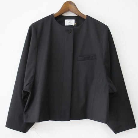 **再入荷** Linenya リネンヤ　ウールジャケット　#ブラック　【送料無料】