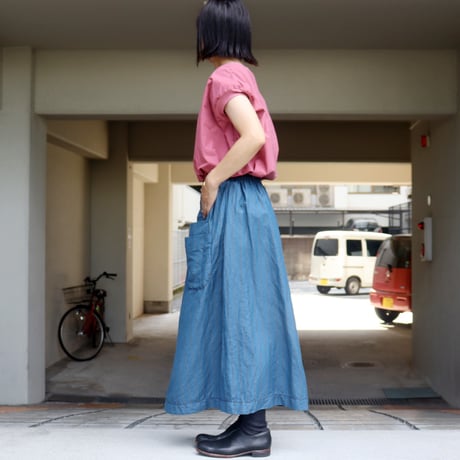 **再入荷** homspun ホームスパン　C/Lチェック＆ストライプスカート　【送料無料】