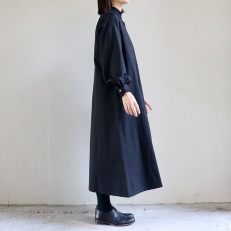 **またまたまた再入荷**LinenYa リネンヤ　Vネックジャンパースカート　#ブラック、ネイビー
