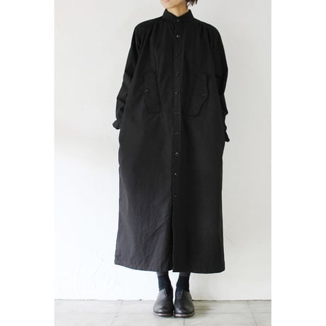 **久しぶりに再入荷**15 jyugo ジュウゴ horse clothギャザーTABIワンピース　♯ブラック　【送料無料】