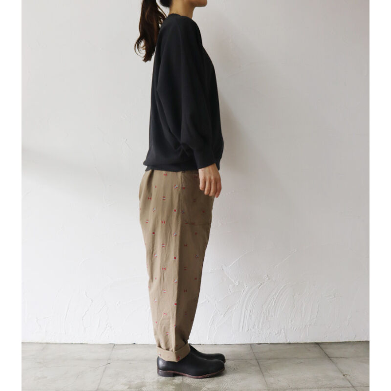 再入荷**homspun ホームスパン カットジャガードバックギャザー 再入荷**homspun ホームスパン カットジャガードバックギャザー