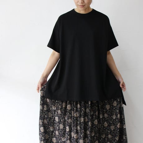 TRAVAIL MANUEL トラバイユマニュアル　フェア天竺ルークTシャツ　#ホワイト、ブラック