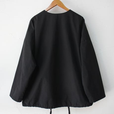 **再入荷** TRAVAIL MANUEL トラバイユマニュアル　T/Cバイオウェザーノーカラーブルゾン　#ブラック、カーキ
