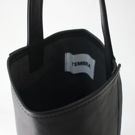TEMBEA テンベア　GOAT LEATHER BAGUETTE TOTE MINI　#ブラック　【送料無料】