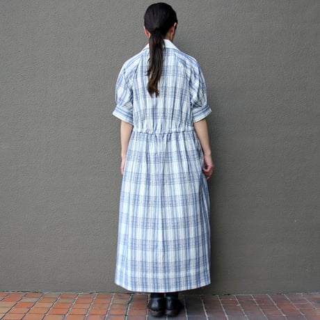 ASEEDONCLOUD アシードンクラウド　Hand embroidery cloth Sailing dress #インディゴ